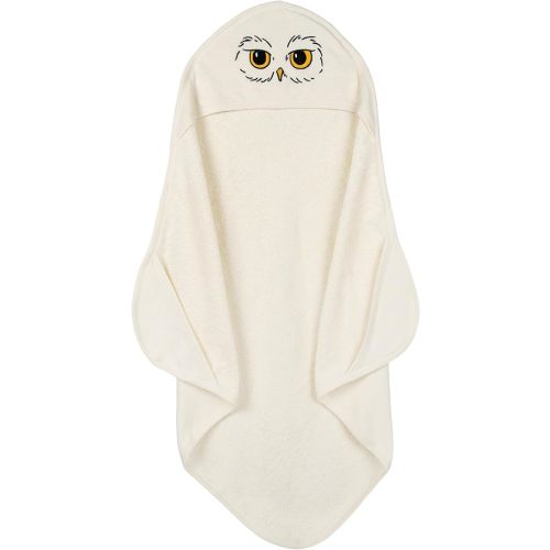 Harry Potter Hedwig Newborn Baby Boys Hooded Towel White One Size