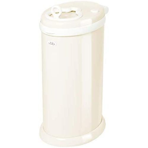 Ubbi Steel Odor Locking, No Special Bag Required Money Saving, Awards-Winning, Modern Design Registry Must-Have Diaper Pail, Ivory
