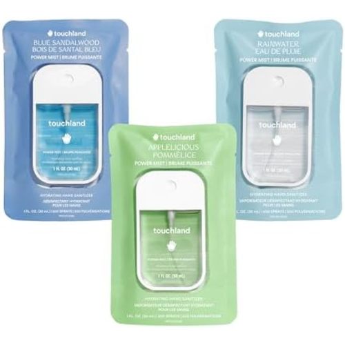 Touchland Fresh & Woods Hydrating Hand Sanitizer Spray Set Travel Size