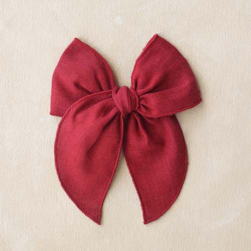 Fleur Bow Clip // Holly