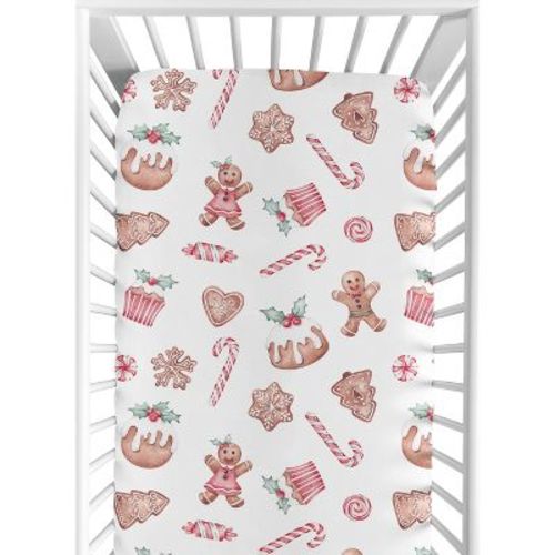Sweet Jojo Designs Boy, Girl, Unisex/Gender Neutral Baby Fitted Crib Sheet Christmas Holiday Treats