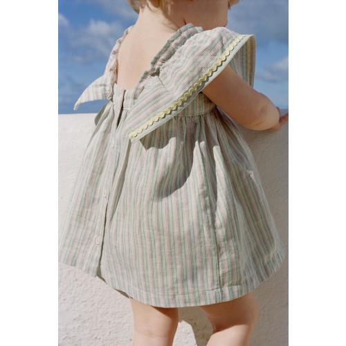 WAVY TRIM DRESS AND PANTY - Sea green | ZARA United States