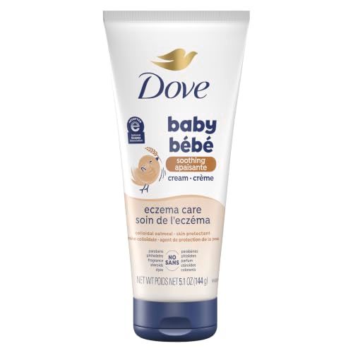 Dove Soothing Cream Eczema Care To Soothe Delicate Baby Skin No Artificial Perfume or Color, Paraben Free, Phthalate Free 5.1 oz