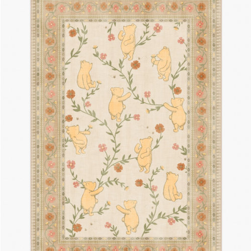 Pooh's Meadow Cream Multicolor Rug | Ruggable US