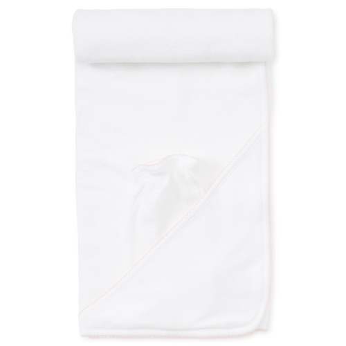 White/Pink Kissy Basics Hooded Towel & Mitt Set