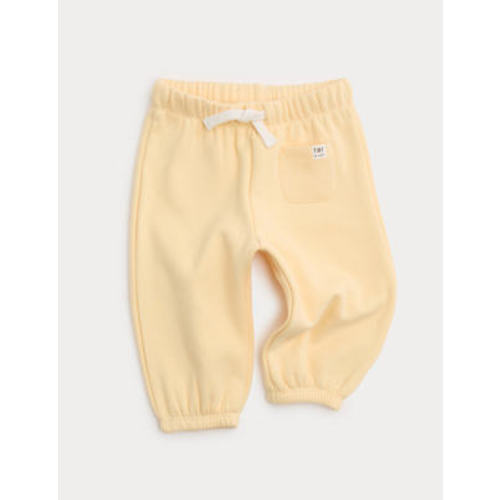 Cotton Blend Fleece Lined Joggers (0-3 Yrs)
