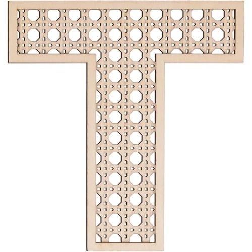 She Love Large Boho Wooden Rattan Letters 12 inch for Nursery Decor Wood Letter T Wall Decors for Baby Girl Boy Bedroom Home Rustic Name Sign Birthday Wedding Decorative letters