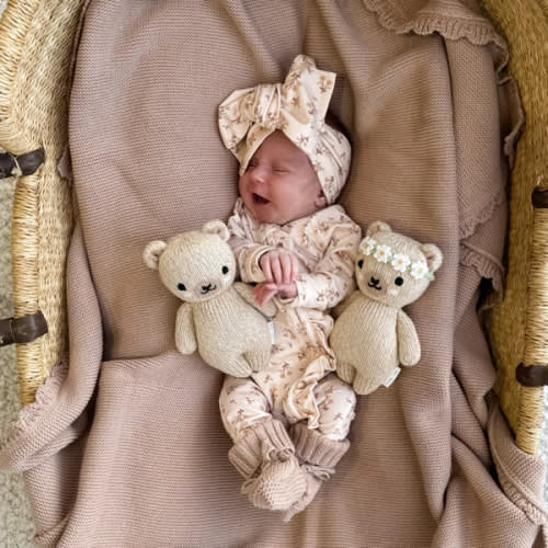 Frill Zip Romper | Paisley Coffee – Little and Fern