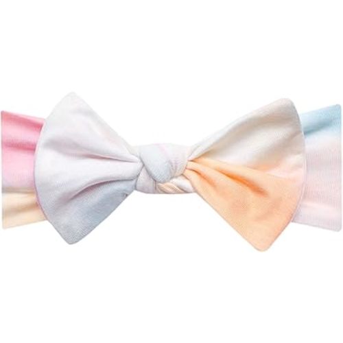 Copper Pearl Baby Stretchy Soft Knit Headband Bow Nova