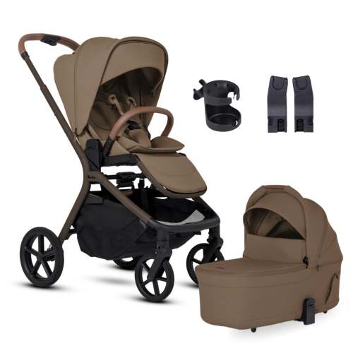 Silver Cross Breez Modular Stroller + Newborn Essentials Bundle - Maple