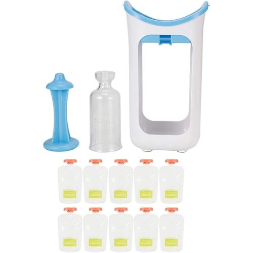 Squeeze Station Food, Food Pouch Filling Station Food Pouch Maker Squeeze Station Squeeze Station Homemade Infant (Blue)