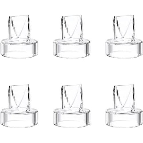6pcs Duckbill Valves Compatible with Momcozy S12 Pro/S9 Pro/TSRETE S12/Kmaier S12 Wearable Breast Pumps Accessories,S12 pro/S9 pro/S12 Breast Pump Replacement Parts