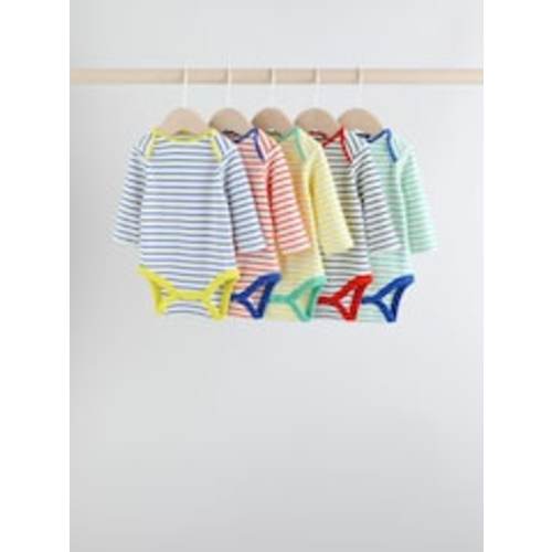 Buy Bright Baby Long Sleeve Bodysuits 5 Pack from Next USA