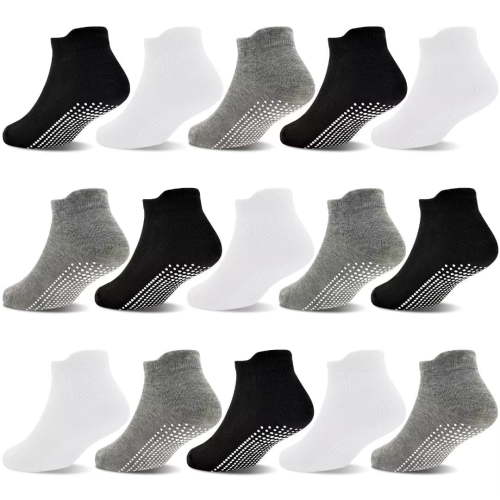 Tphon Toddler Socks, 15 Pairs, Breathable Ankle Socks for 1-7 Years