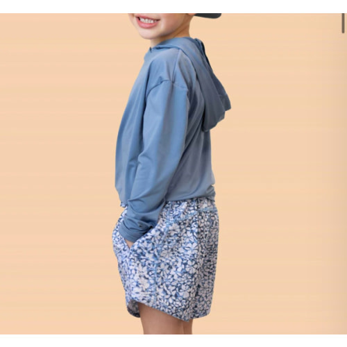 Kids Unisex Blue Lagoon Sun Hoodie