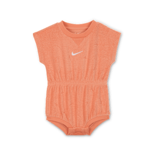 Nike Essentials Baby (0-9M) Jacquard Towel Terry Romper