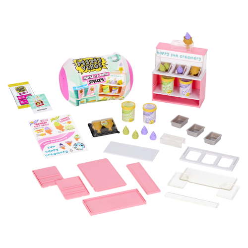 MGA's Miniverse Make It Mini Spaces Furniture, Mini Collectibles, Replica Food, DIY Crafts, Collectors, Display, Gifts, 8+