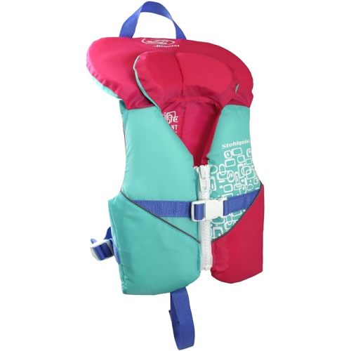 Stohlquist Infant Life Jacket, US Coast Guard Approved, Type II Life Vest (20-30 lbs) for Babies and Toddlers, Support Collar with Grab Handle, PFD for Pools, Lakes and Boating