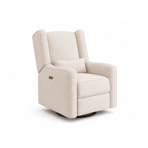 Lil Angels Contour Pedic Swivel Power Glider Recliner in Sand