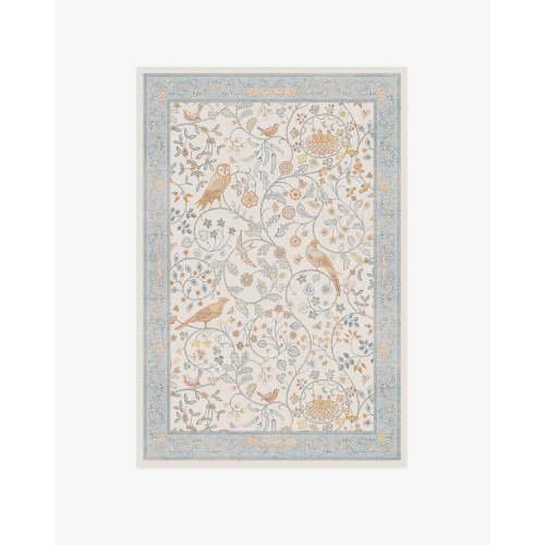 Morris & Co. Newill Ivory & Blue Tufted Rug | Ruggable