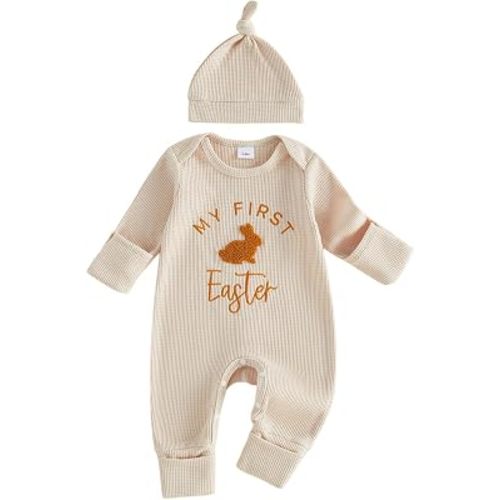 Newborn Baby Boy Fall Outfit Romper Jumpsuit Infant Waffle Clothes