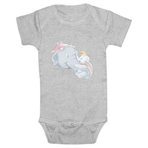 Infant's Dumbo Mrs. Jumbo Mommy's Peanut Bodysuit - Athletic Heather - 12 Months