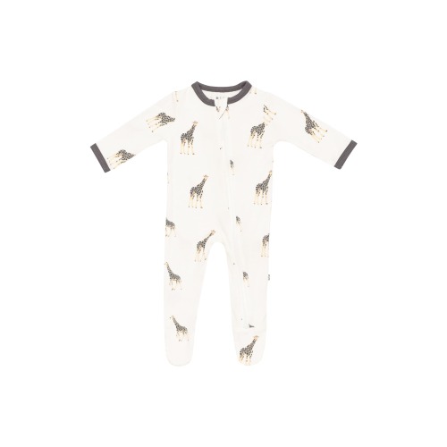 Baby Zip-Up Footie, 3-6m, Giraffe