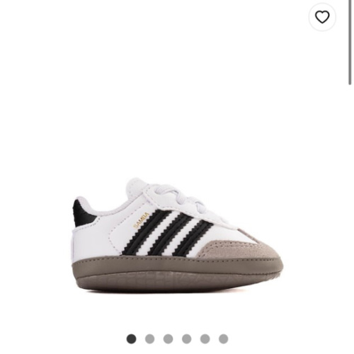 adidas Samba Crib Shoe - Baby - White / Core Black / Clear Granite | Journeys