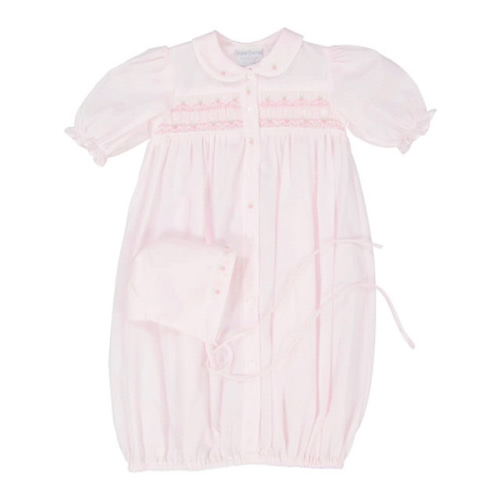 Ribbon Smocked Take Me Home Gown with Hat | Feltman Brothers