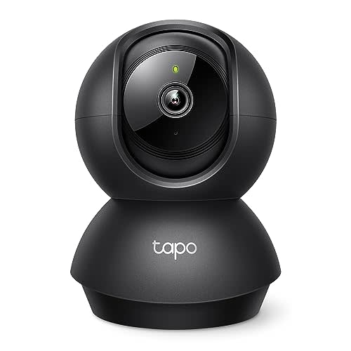 Tapo 2K Pan Tilt Security Camera for Baby Monitor, Dog Camera, C211 | Motion Detection, 2-Way Audio Siren, Night Vision, Cloud &SD Card Storage, Works with Alexa & Google Home, Black