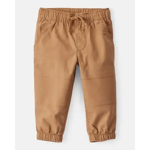 Baby Boy  Cotton Everyday Pull-On Jogger - Brown | Carter's