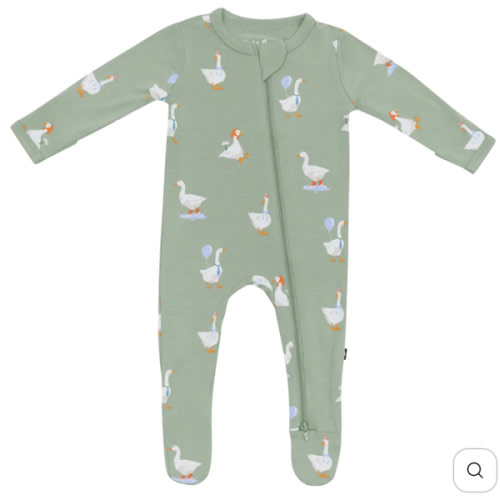 Goose Zippered Footie Pajamas | Baby Pajamas | Kyte Baby