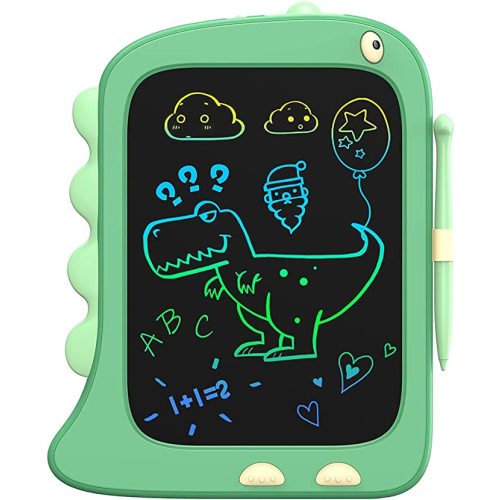 ORSEN 8.5 Inch LCD Doodle Board Tablet Toy - Green Dinosaur Drawing Pad for Kids 2-6 Years Old - Christmas and Birthday Gifts