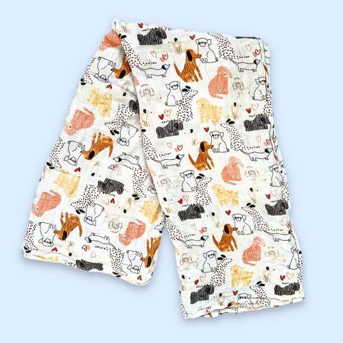 Dog Print Swaddle