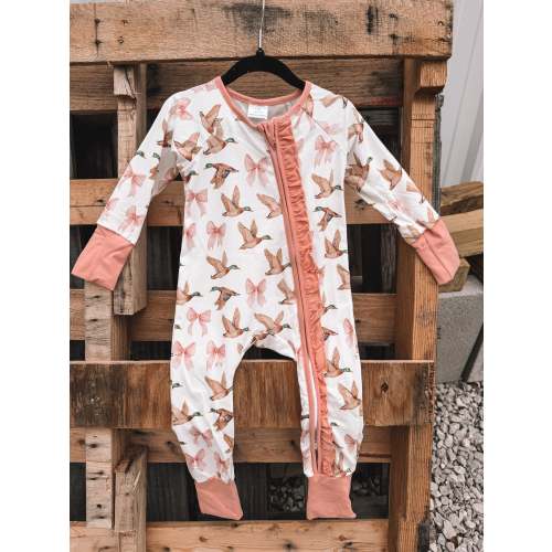 Bows & Ducks Sleeper Onesie