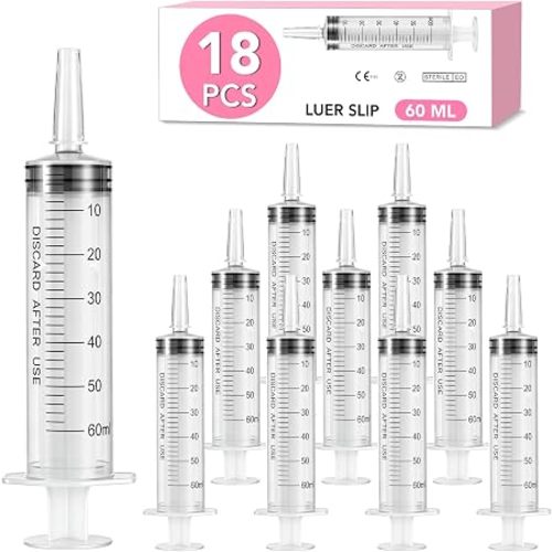 30 PCS 10ml Oral Syringe With Cap, Plastic Syringes without Needle for Medicine Dropper, Liquid Measuring, Handicrafts, Individually Sealed, Luer Slip