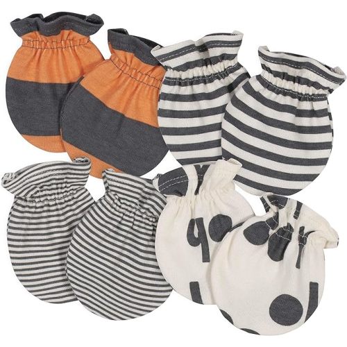 Grow by Gerber Baby Boys' 4-pack Mittens