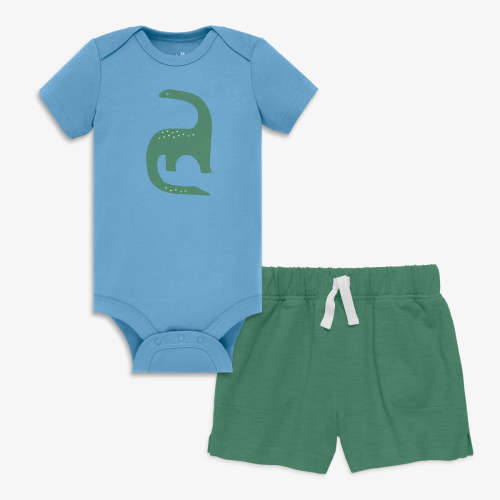 Baby dino playsuit | Primary.com