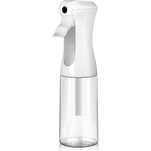 VIGOR PATH Continuous Spray Bottle – Fine Mist Mister Spray Bottle for Hair, Plants, Cleaning, Pets & Travel | Refillable Water Spray Bottles (200ml / 6.7oz) Clear