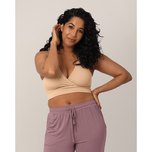French Terry Racerback Nursing & Sleep Bra | Deep Burgundy - Kindred Bravely