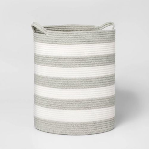 Striped Coiled Kids' Rope Basket - Pillowfort™