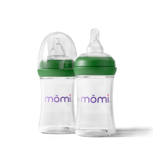 momi vibes breast-like bottle sets - evergreen