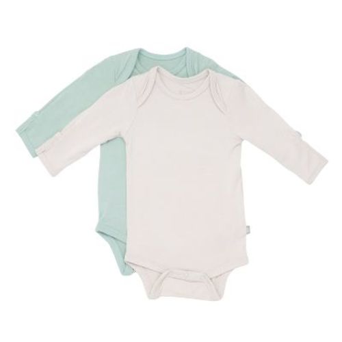 2-Pack Long Sleeve Bodysuit in Oat and Sage