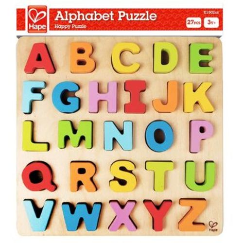 Hape Wooden Alphabet Educational Learning Puzzle for Kids Ages 3+