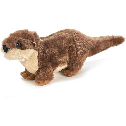 The Petting Zoo River Otter Running Stuffed Animal Plushie, Gifts for Kids, Wild Onez Wildlife Animals, River Otter Plush Toy 9 Inches