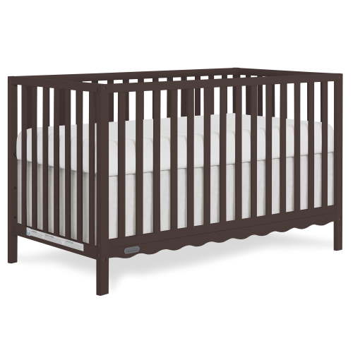 Dream On Me Synergy Wave 5-in-1 Convertible Crib, Chocolate Chip