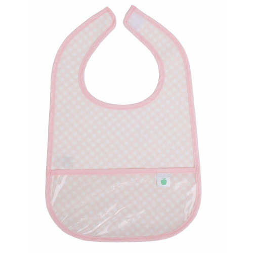The Wipe It Bib in Pink Gingham