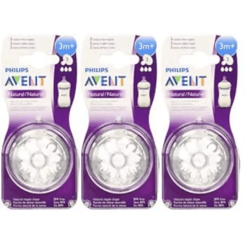 Philips Avent Natural Nipple Medium Flow - 6 Pack