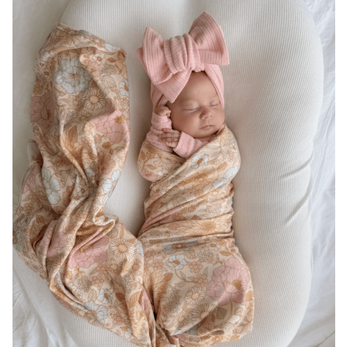 Swaddle Set | Pastel Bloom – Little and Fern