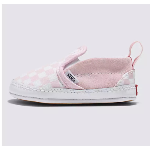 Infant Slip-On V Crib Checkerboard Shoe